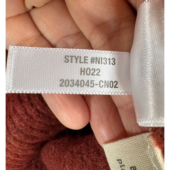 Madewell‎ Cable Havener Pullover Sweater hthr auburn sz XXL - Picture 5 of 7